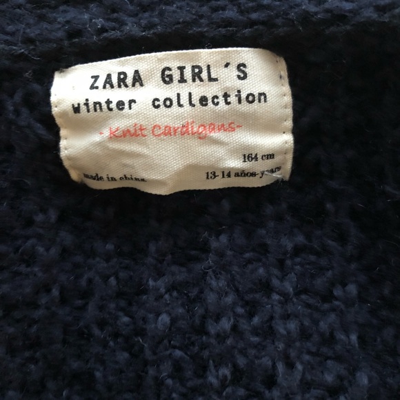 Zara Navy Knit Sweater Size S Wardrobe staple! - Picture 3 of 8